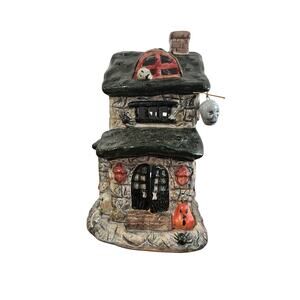 Halloween Candle Holder House All Hallows Eve 10”